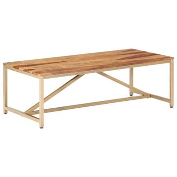 vidaXL Salontafel 120x60x40 cm massief hout, Huis en Inrichting, Tafels | Salontafels, 100 tot 150 cm, Verzenden, Nieuw, 50 tot 100 cm