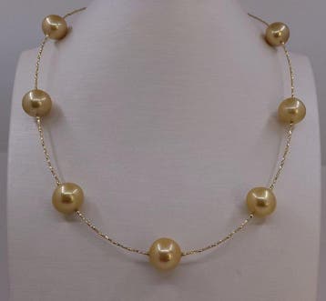 Halsketting - 18 karaat Geel goud, 13x14 mm ronde diepe, Nieuw