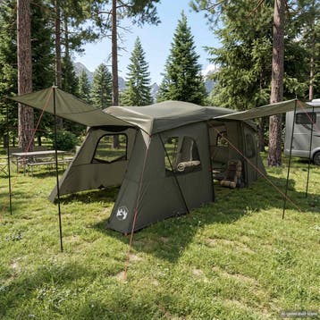 vidaXL Instant Tent met Waterdichte Regenfly 3-persoons, Verzenden, Nieuw, Tot en met 2