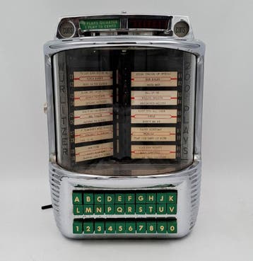Wurlitzer Model 5210 Wallbox (1957) - Origineel, Ophalen, Gebruikt