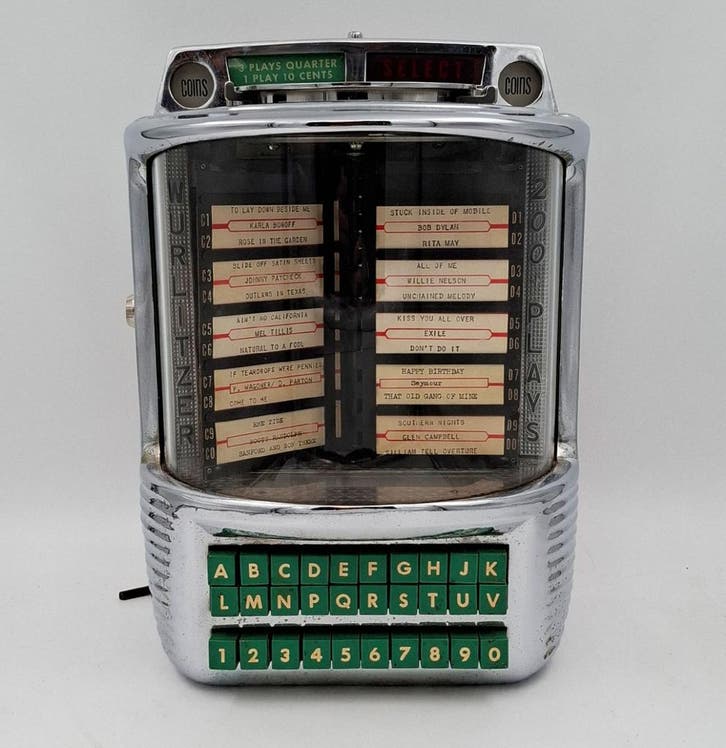 Wurlitzer Model 5210 Wallbox (1957) - Origineel, Verzamelen, Automaten | Jukeboxen, Ophalen
