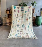 Azilal tapijt — Traditionele Berber-symbolen, multicolor op, Nieuw