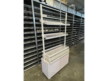Winkeldisplay Zwart 96x36x195cm (Palletstellingen en rekken), Verzenden