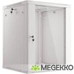 Lanberg WF01-6615-10S rack 15U Wandrek Grijs, Computers en Software, Computerbehuizingen, Verzenden, Nieuw