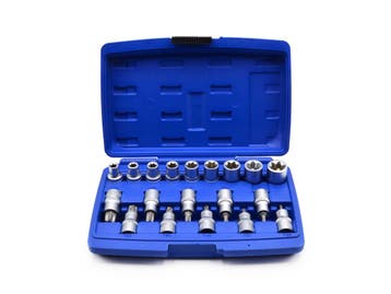 Torxdoppen Set - 19 Delig - Inwendig En Uitwendig - Torx Dop, Ophalen of Verzenden, Nieuw