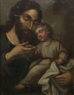 Spanish Viceregal School (XVIII) - Saint Joseph with the
