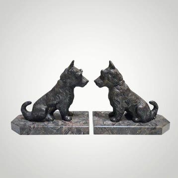 Hippolyte Moreau - Boekensteunen - Foxterriers -