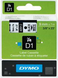 Dymo 40913 (S0720680) Tape Zwart op wit (9 mm) (Nieuw), Verzenden, Nieuw