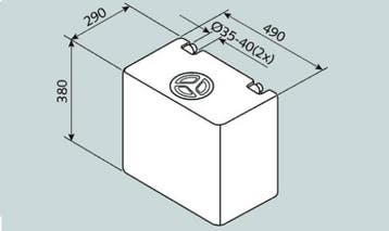 Fusion Watertank 50L V4-01 EV1004, Caravans en Kamperen, Ophalen of Verzenden, Nieuw