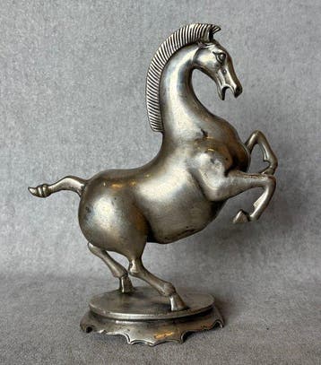 Beeld, Tang-Dyanstie stijl paard - 22.5 cm - Brons, Antiek en Kunst