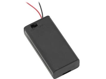 Batterijhouder 2x AA - Met schakelaar en montagekabels, Ophalen of Verzenden, Nieuw