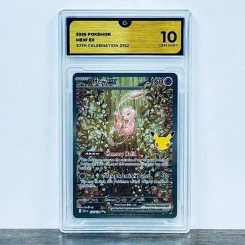 Pokémon Graded card - Mew ex 152 - 30th Anniversary –, Nieuw