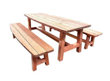 Douglas Bank Curved, Onbehandeld, 48 x 34,5 x 240 cm, Tuin en Terras, Tuinsets en Loungesets, Nieuw