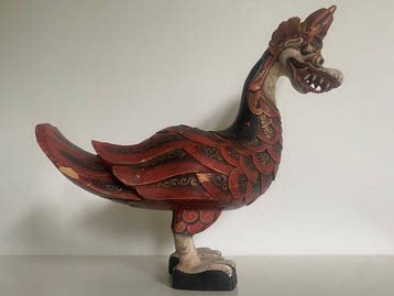Mythisch dier; Naga en Eend - Beeld - Naga - Bali -