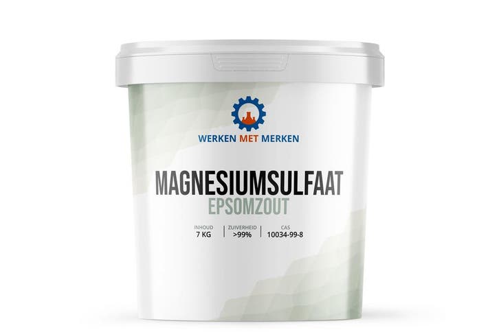 Wmm Chemie Magnesiumsulfaat 100 bitterzout 7 kg, Doe-het-zelf en Verbouw, Overige Doe-het-zelf en Verbouw, Nieuw, Verzenden