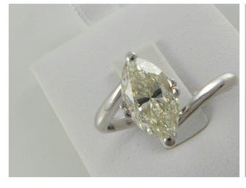 Ring - 18 karaat Witgoud - 1.51ct. tw. Diamant (Natuurlijk), Nieuw