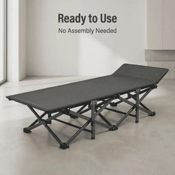Draagbaar Klapbed: Geen Montage, 150KG Draagkracht, Ergonomi, Verzenden, Nieuw