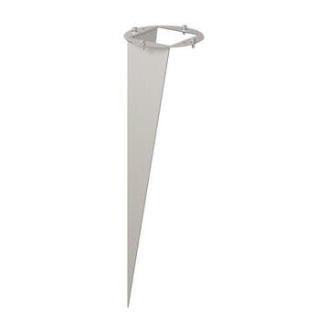 RVS grondspies - 40cm -  Met montagemateriaal - Rond, Ophalen of Verzenden, Nieuw