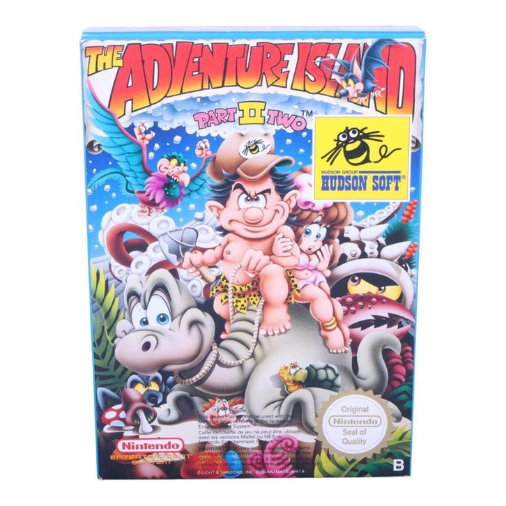 NES (LEGE DOOS) The Adventure Island Part II + Handleiding, Spelcomputers en Games, Games | Nintendo NES, Zo goed als nieuw, Verzenden