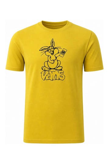 Vans T-shirt in maat M Geel, Kleding | Heren, Verzenden, Zo goed als nieuw, Overige kleuren, Vans