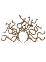 Haarband Slangen Medusa Goud Gouden Diadeem Slang Brons Kroo, Ophalen of Verzenden, Nieuw, Carnaval, Accessoires