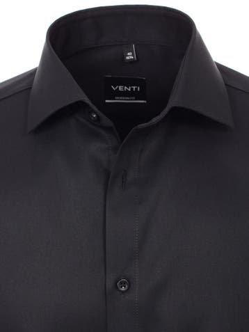 Venti Overhemd Zwart Modern Fit 001880-800, Verzenden, Nieuw, Zwart