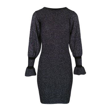 Ibana • zwarte aansluitende jurk Hazy • 36, Verzenden, Zwart, Nieuw, Maat 36 (S)