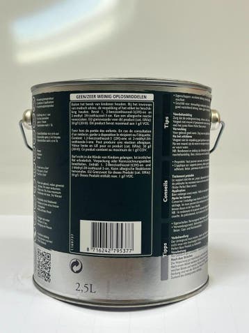 Histor muurverf mengbasis Kalkmat SET 3x2,5L – moet afgetint, 5 tot 10 liter, Verzenden, Nieuw, Verf
