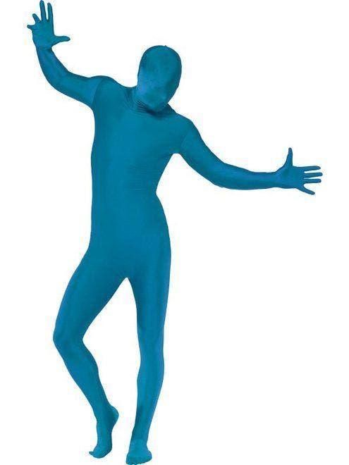 Second skin suit blauw, Kleding | Heren, Carnavalskleding en Feestkleding, Nieuw, Ophalen of Verzenden