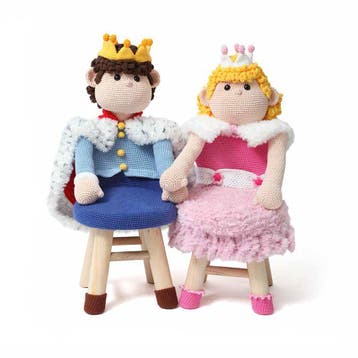 Koning Stephan en Koningin Maaike uit Peuterstoel Haken -, Ophalen of Verzenden, Nieuw