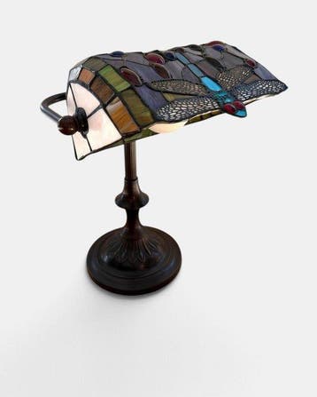 Lamp - Glas-in-lood - Dragonfly Tiffany-stijl
