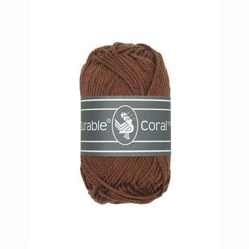 Durable Coral Mini 385 Coffee - Haakgaren / Breigaren, Hobby en Vrije tijd, Ophalen of Verzenden, Nieuw, Breien of Haken, Wol of Garen