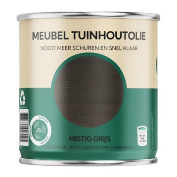 Meubel Tuinhout Olie - Mistig Grijs, Minder dan 5 liter, Verzenden, Nieuw, Grijs