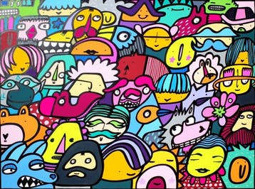 Kev Munday - Making Connections - XL Painting