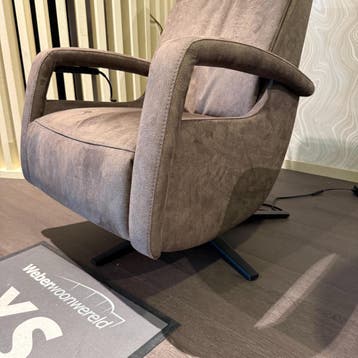 Relaxfauteuil Lerira - Microleder Bruin - IN.HOUSE, Nieuw, 75 tot 100 cm, Ophalen of Verzenden, 50 tot 75 cm