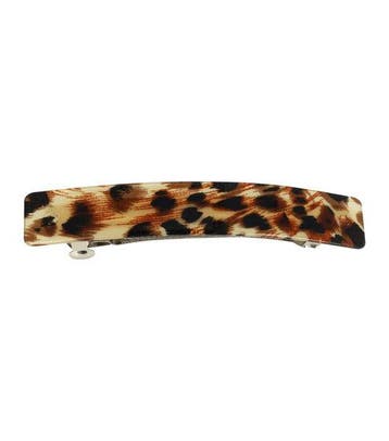Haarspeld Patentspeld 10cm - Recht – Panterprint – Bruin, Nieuw