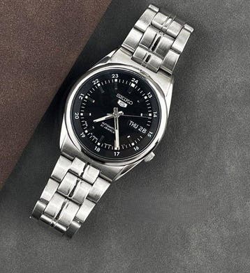SEIKO 5 - Day-Date - Zonder minimumprijs - DIAL NERO, -