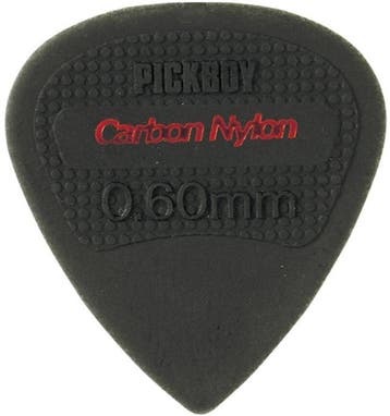 Pickboy Edge carbon nylon plectrum 0.60 mm 12-pack, Ophalen of Verzenden, Nieuw, Elektrische gitaar