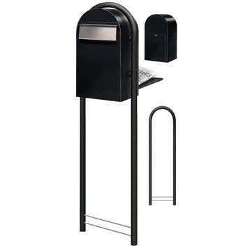 Brievenbus Bobi Grande B (back) - zwart, Verzenden, Nieuw