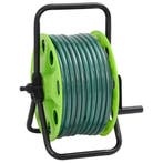 vidaXL Slanghaspel met 30 m slang vrijstaand PVC groen, Verzenden, Nieuw