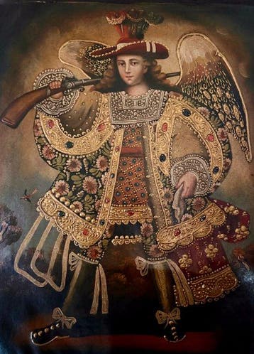 Mid XX - Cuzco Painting Peruvian School - St Miguel