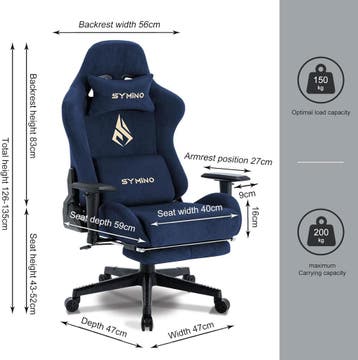 Ergonomische Bureaustoel -  Office Chair - Gamestoel - Volwa, Verzenden, Zo goed als nieuw