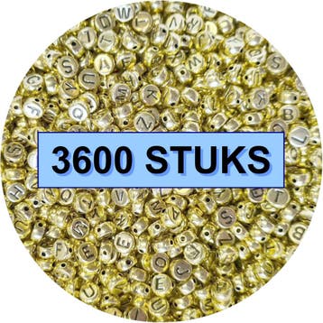 Fako Bijoux - Letterkralen Rond Bulk - Letter Beads -, Verzenden, Nieuw