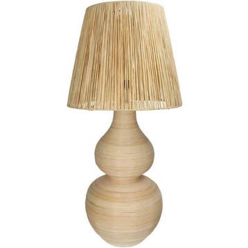 Lamp - Rattan, Bamboe - 62 cm