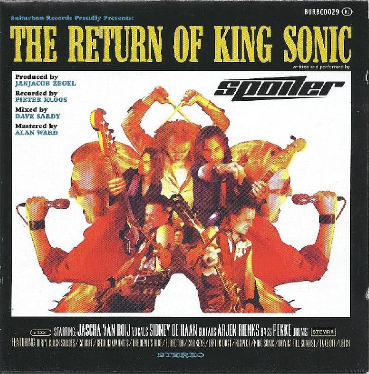 cd - Spoiler - The Return Of King Sonic, Cd's en Dvd's, Cd's | Overige Cd's, Zo goed als nieuw, Verzenden