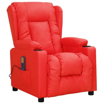 vidaXL Massagestoel kunstleer rood, Verzenden, Nieuw