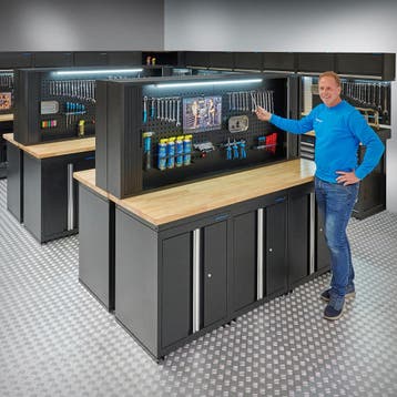 Datona Werkbank PRO eiken - 12 opbergkasten - 4, Ophalen of Verzenden, Nieuw
