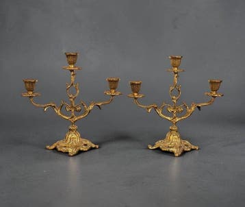 Kandelaber (2) - Legering - Napoleon III-stijl