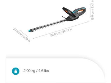 GARDENA EasyCut 45/18V P4A solo - Accu Heggenschaar - 45cm, Verzenden, Nieuw, Gardena