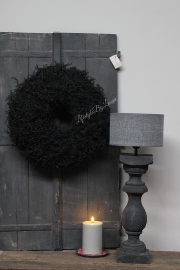 Waxkrans wilde Asparagus black 50 cm, Ophalen of Verzenden, Nieuw